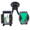 Supporto cellulare doppio auto ventosa parabrezza cruscotto snodabile vetro 10"