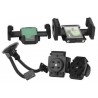 Supporto cellulare doppio auto ventosa parabrezza cruscotto snodabile vetro 10"