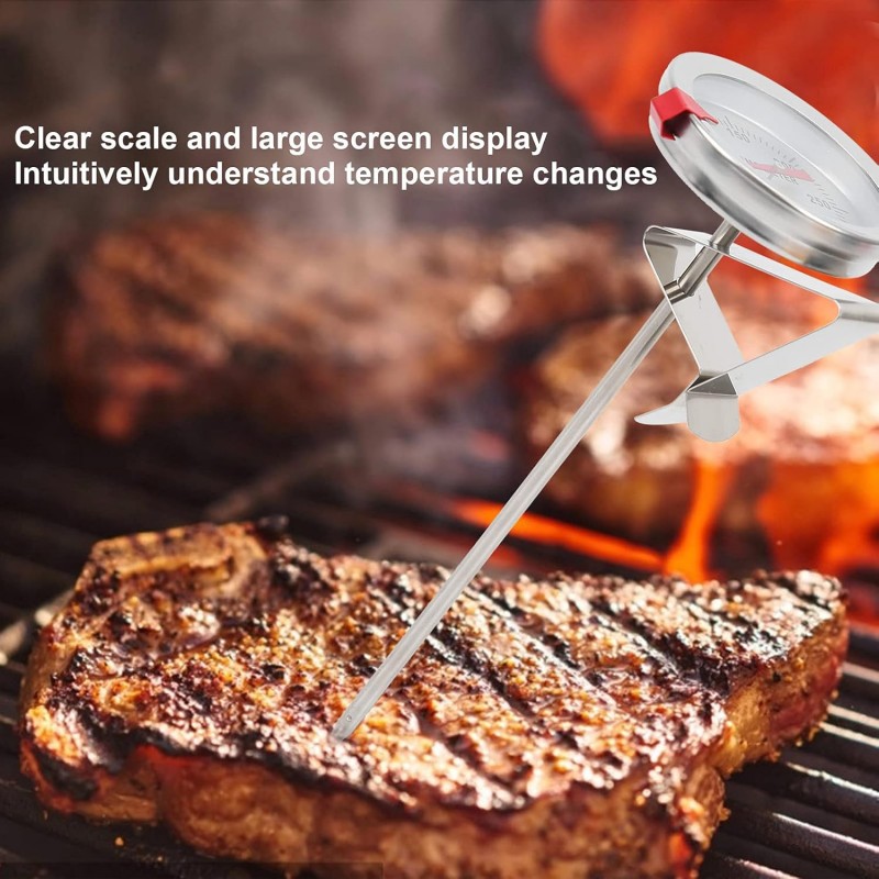 WeHome Termometro per alimenti 0-300°C acciaio inox per barbecue ar...