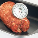Termometro per carne in acciaio inox 0-120°C alimenti bbq cucinare a temperatura