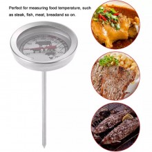 Termometro per carne in acciaio inox 0-120°C alimenti bbq cucinare a temperatura