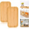 WeHome Vassoio piatto da portata 6 PZ in legno bambù per aperitivo ...
