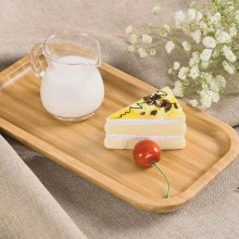 Vassoio piatto da portata 6 PZ in legno bambù per aperitivo finger food sushi