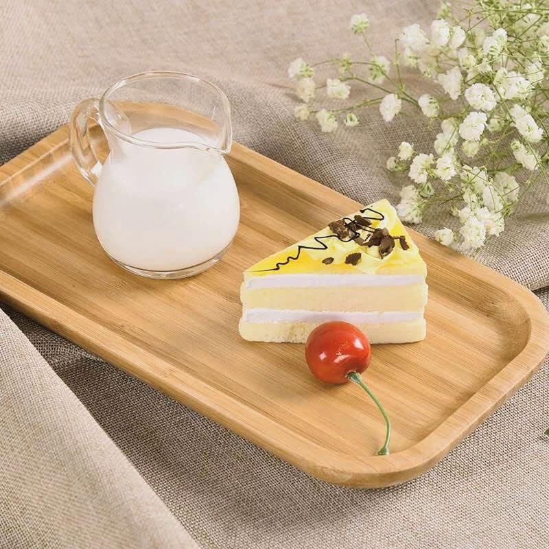 WeHome Vassoio piatto da portata 6 PZ in legno bambù per aperitivo ...