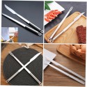 Set utensili barbecue attrezzi grill in acciaio inox forchettone coltello BBQ