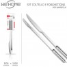 WeHome Set utensili barbecue attrezzi grill in acciaio inox forchet...