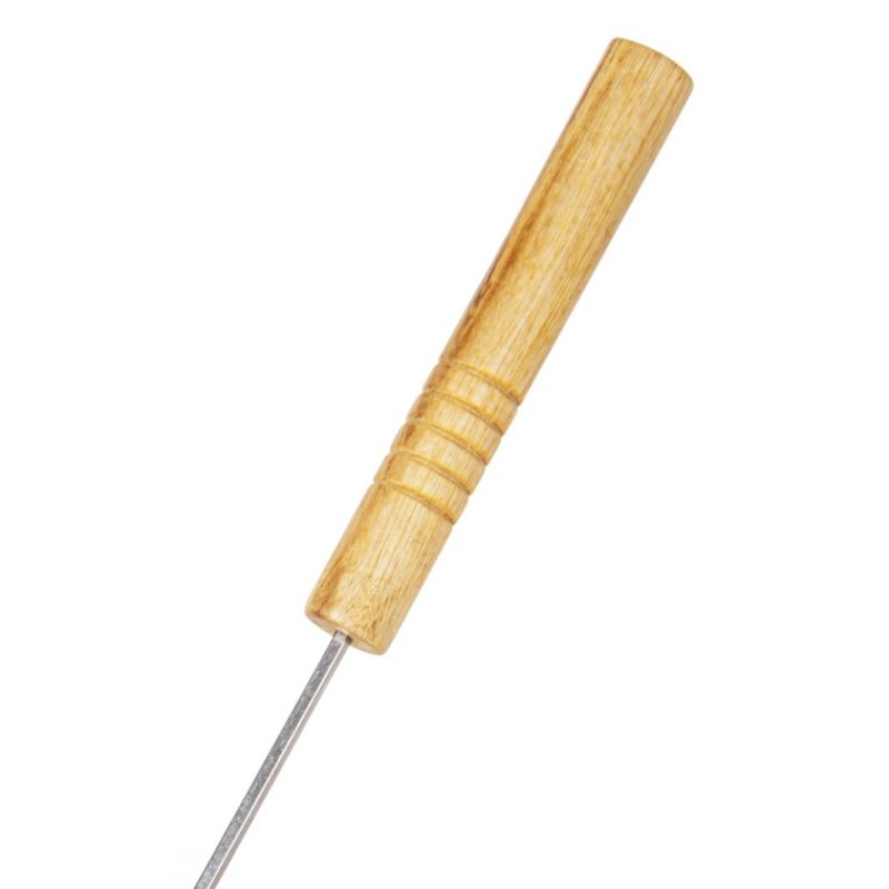 WeHome 8 Spiedi in acciaio inox 38 cm manico in legno barbecue forn...