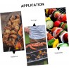 WeHome 8 Spiedi in acciaio inox 38 cm manico in legno barbecue forn...