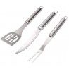 WeHome Set di 3 utensili in acciaio inox per barbecue attrezzi gril...