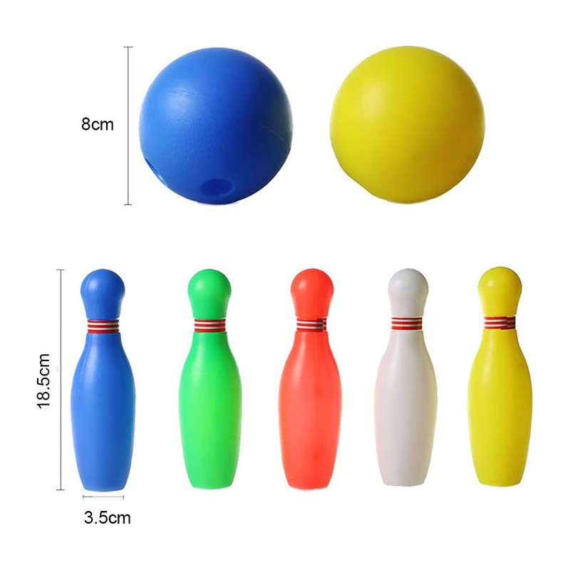Generico Gioco Bowling Birilli Pallina Palla In Plastica Per Bambin...