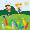 Generico Gioco Bowling Birilli Pallina Palla In Plastica Per Bambin...