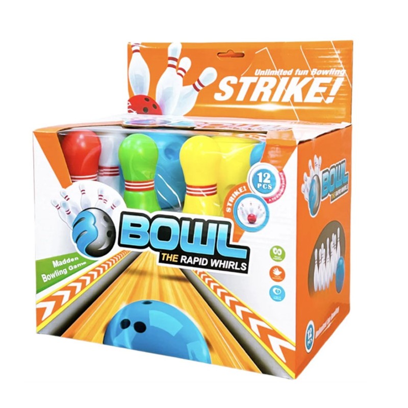 Generico Gioco Bowling Birilli Pallina Palla In Plastica Per Bambin...