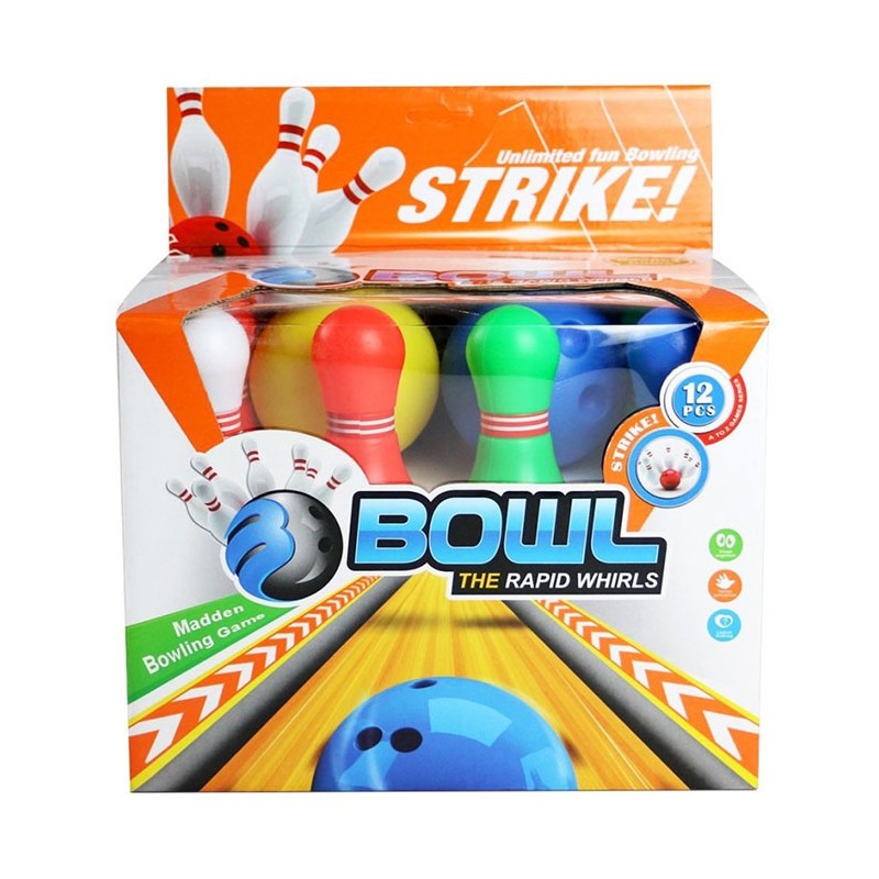Generico Gioco Bowling Birilli Pallina Palla In Plastica Per Bambin...