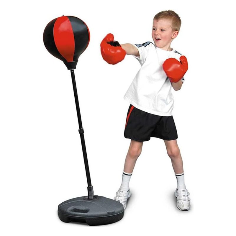 Giaquinto Set boxe pugilato per bambini con supporto sacco regolabi...