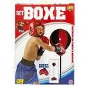 Set boxe pugilato per bambini con supporto sacco regolabile 105 cm guantoni box