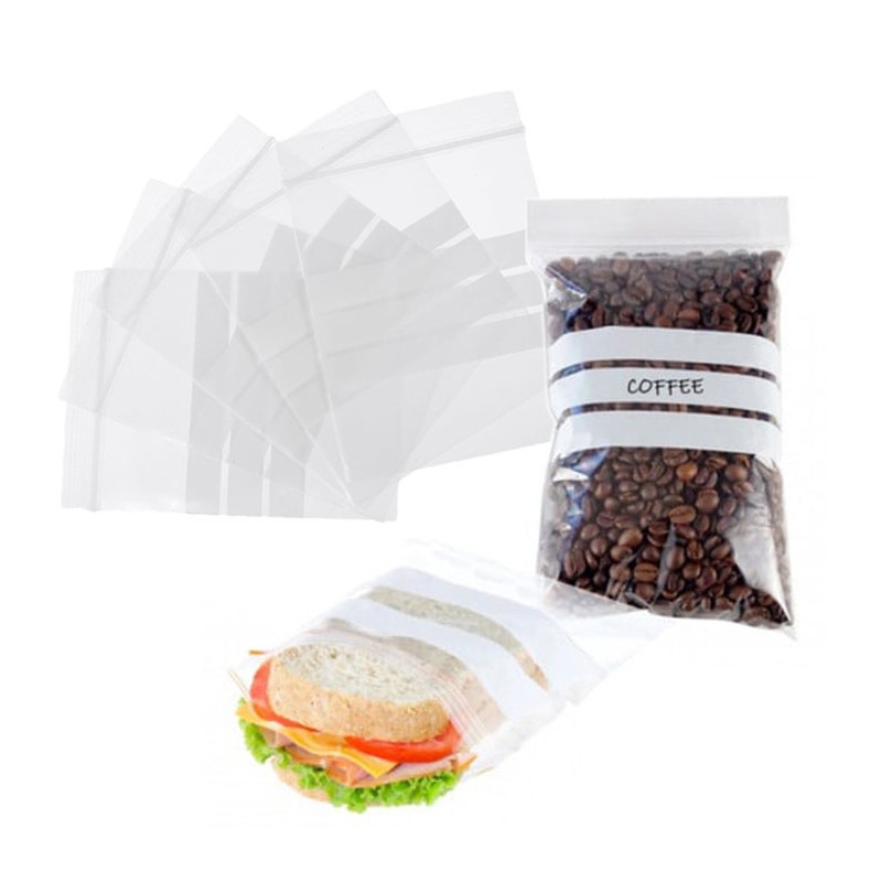 120 buste bustine sacchetto a zip con chiusura per alimenti trasparente 20x30 cm