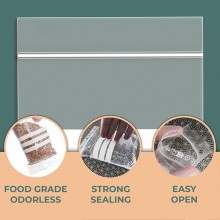 96 buste bustine sacchetto a zip con chiusura per alimenti trasparente 25x35 cm