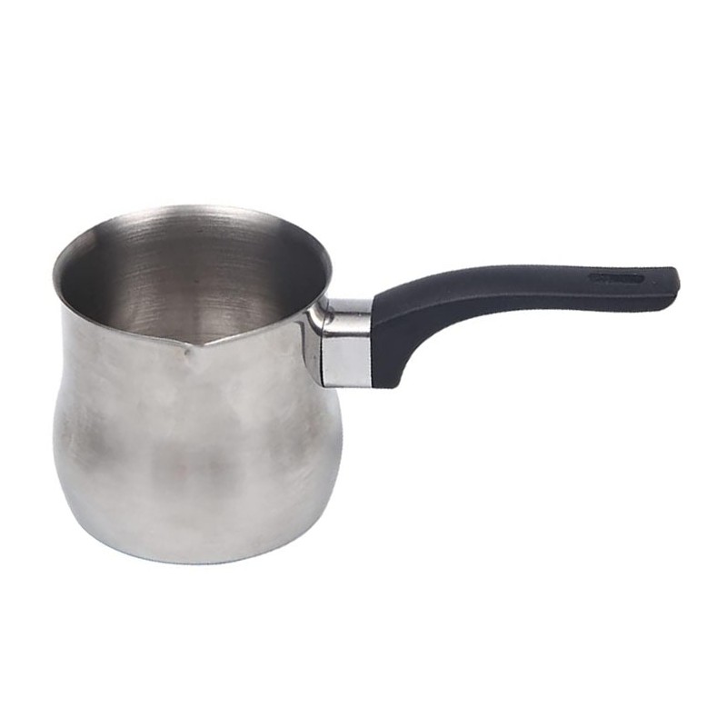 Bricco latte acciaio manico bolli Lattiera Cappuccino pentolino 250/450/650 ml