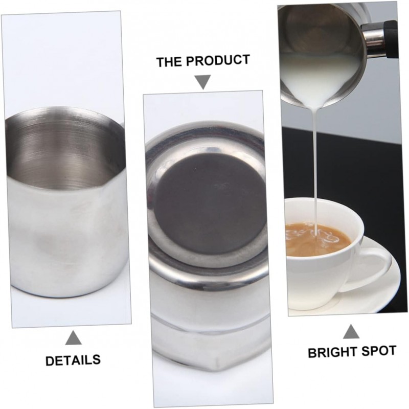 Kmt Style Bricco latte acciaio manico bolli Lattiera Cappuccino pen...
