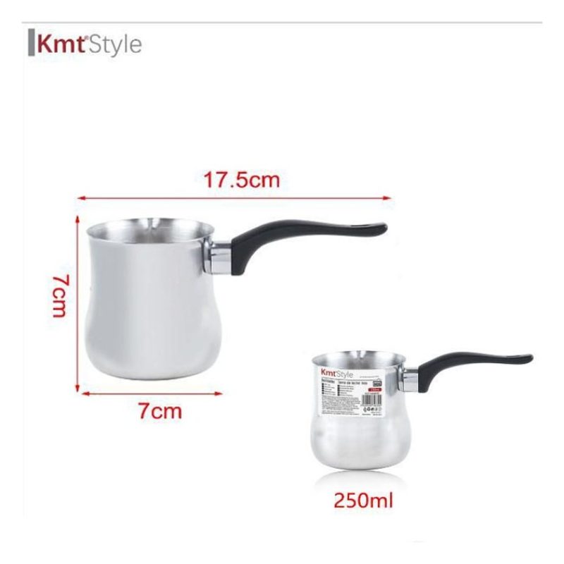 Kmt Style Bricco latte acciaio manico bolli Lattiera Cappuccino pen...
