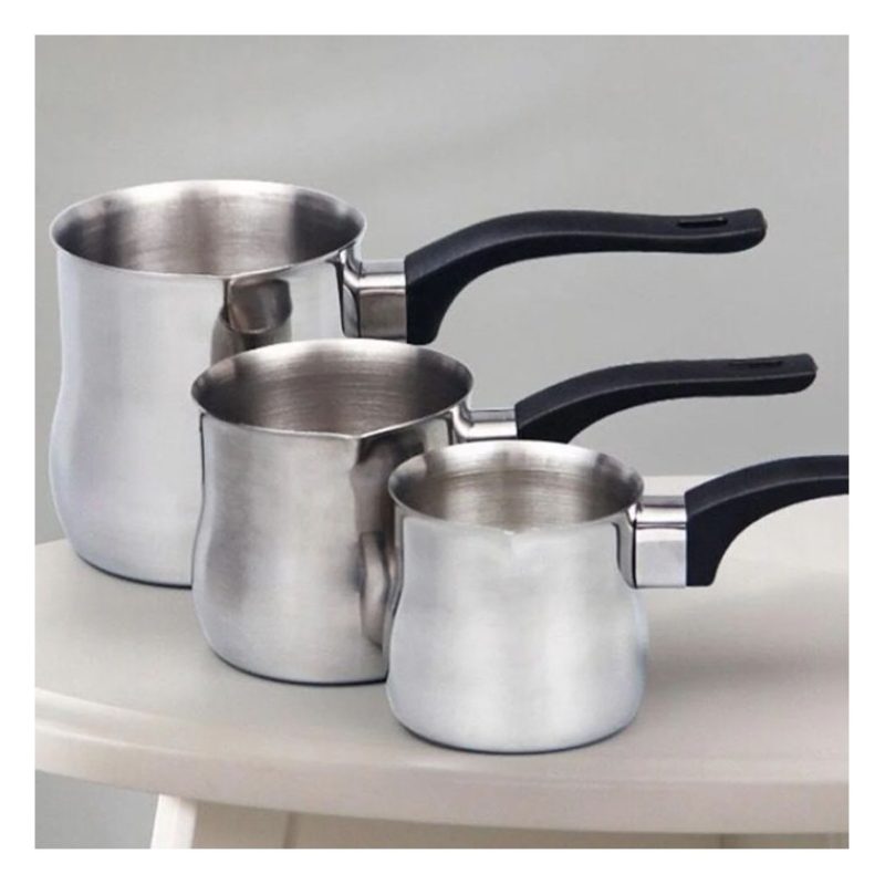 Kmt Style Bricco latte acciaio manico bolli Lattiera Cappuccino pen...
