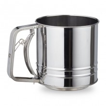 Setaccio spargifarina da cucina in acciaio inox manuale per farina cacao zucchero