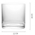 Cilindro in vetro clear diametro 12cm altezza 12cm composizione floreali arredo