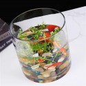 Cilindro in vetro clear diametro 12cm altezza 12cm composizione floreali arredo