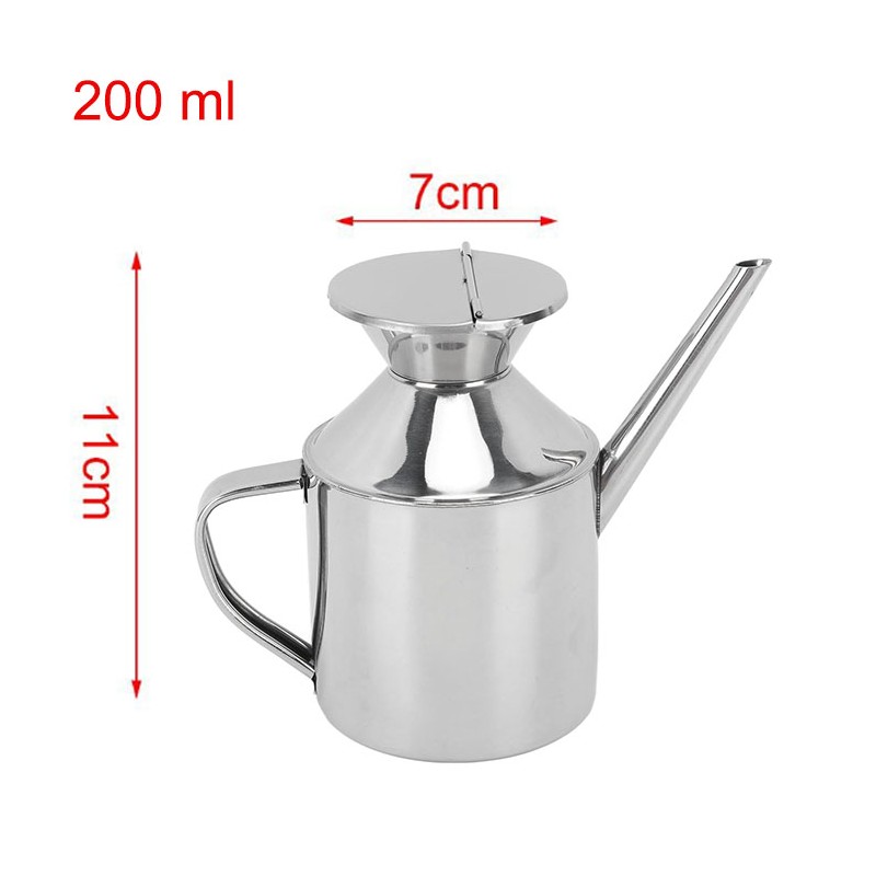 Oliera aceteria dosatore acciaio inox capienza 200 ml /800 ml porta olio aceto