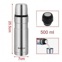 Thermos portatile per bevande calde termica in acciaio senza BPA 500/800 ml