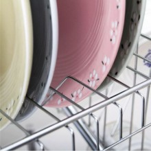 Scolapiatti colapiatti in metallo da appoggio 2 piani con vassoio raccogligocce