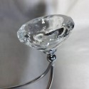 Candeliere Candelabro Portacandele 3 Candele In Vetro Cristallo e metallo