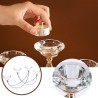 Hongu Candeliere Candelabro Portacandele 4 Candele In Vetro Cristal...