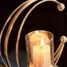 Hongu Candeliere Candelabro Portacandele per candela In metallo dor...