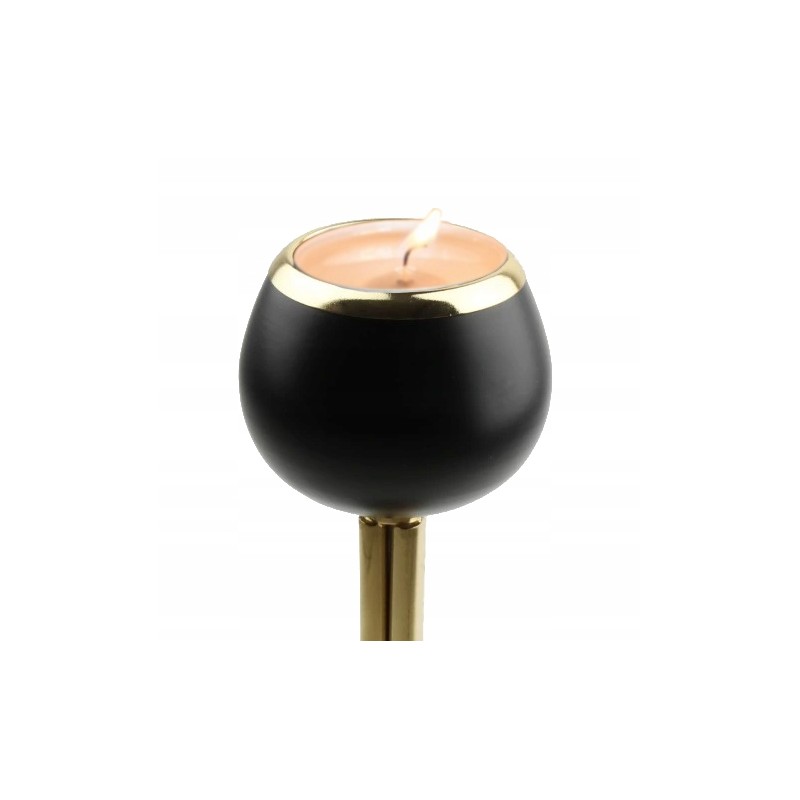 Candeliere Candelabro per Candele Portacandele In metallo dorato 29...