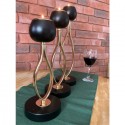 Candeliere Candelabro per Candele Portacandele In metallo dorato 29 cm
