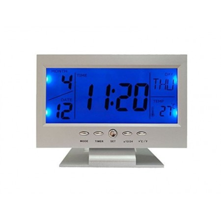 DS510 Sveglia digitale allarme calendario illuminata temperatura termometro