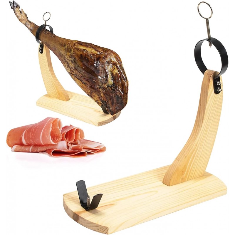 Portaprosciutto Kmt Style Modello Gondola in Legno, 50,5 × 40 × 16,...