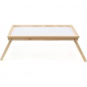 Vassoio da letto pieghevole in legno colazione 50x30 cm tavolino richiudibile