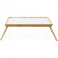 Vassoio da letto pieghevole in legno colazione 50x30 cm tavolino richiudibile