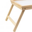 Vassoio da letto pieghevole in legno colazione 50x30 cm tavolino richiudibile