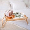 La bolata Vassoio da letto pieghevole in legno colazione 50x30 cm t...