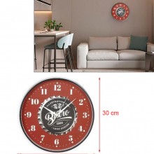 Orologio da parete rotondo silenzioso movimento quarzo 30cm per cucina casa