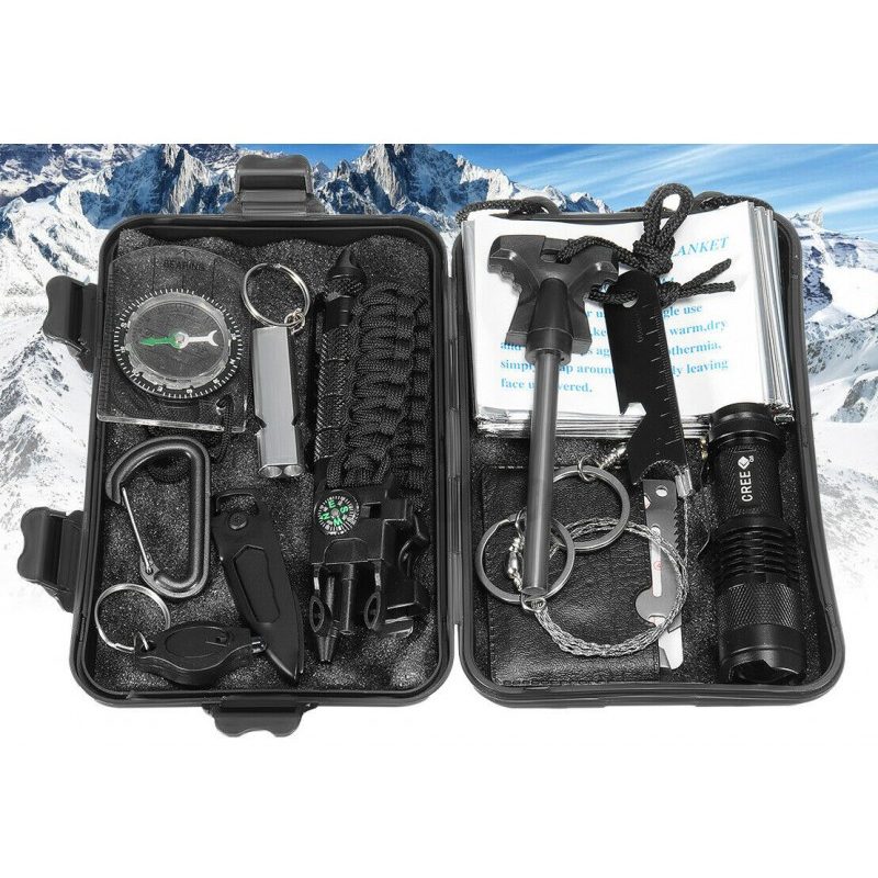 Hongu 13in1 Kit Sopravvivenza SOS Militare Professionale emergenza ...
