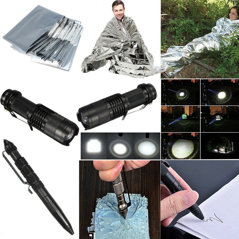 Hongu 13in1 Kit Sopravvivenza SOS Militare Professionale emergenza ...