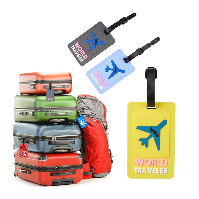 Badge valigia 12pz Bagagli Nome Viaggio etichetta Cognome Vacanza porta indirizz