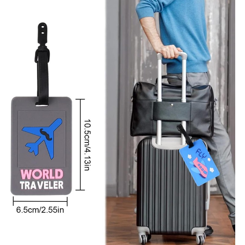 Kmt Style Badge valigia 12pz Bagagli Nome Viaggio etichetta Cognome...