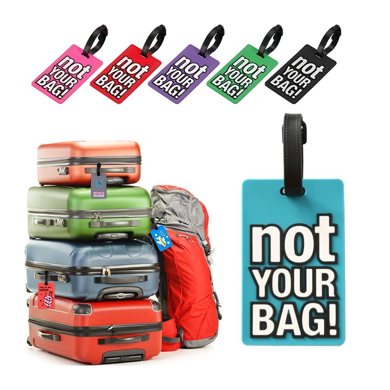 Badge valigia 12pz Bagagli Nome Viaggio etichetta Cognome Vacanza porta indirizz