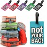 Kmt Style Badge valigia 12pz Bagagli Nome Viaggio etichetta Cognome...