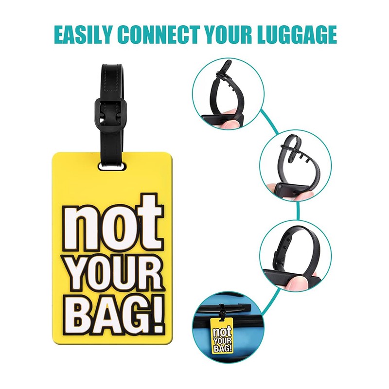 Kmt Style Badge valigia 12pz Bagagli Nome Viaggio etichetta Cognome...